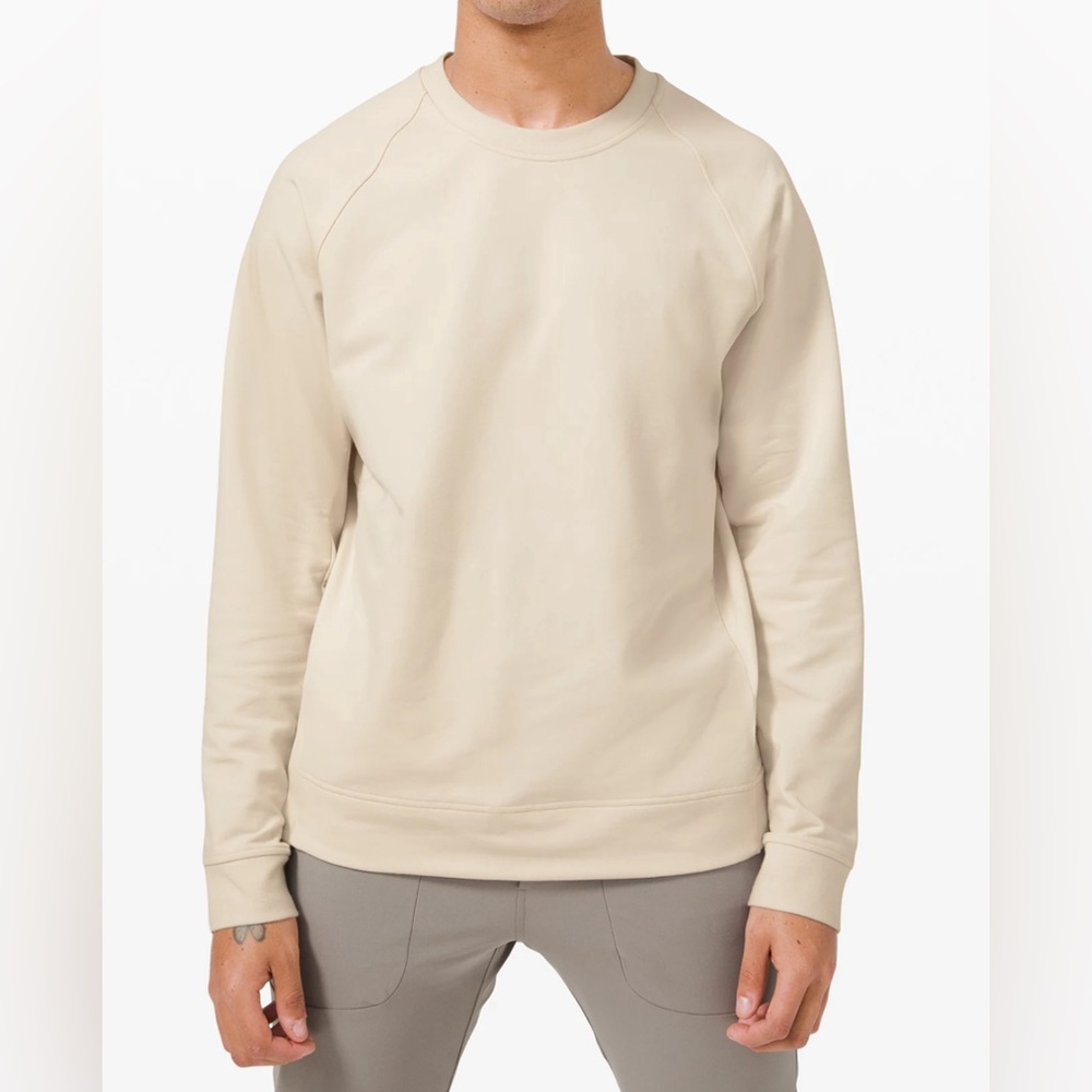 Lululemon City Sweat Crew Shirt Large White Opal